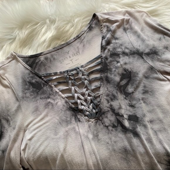 American Eagle Marble Patterned Top - Picture 3 of 5